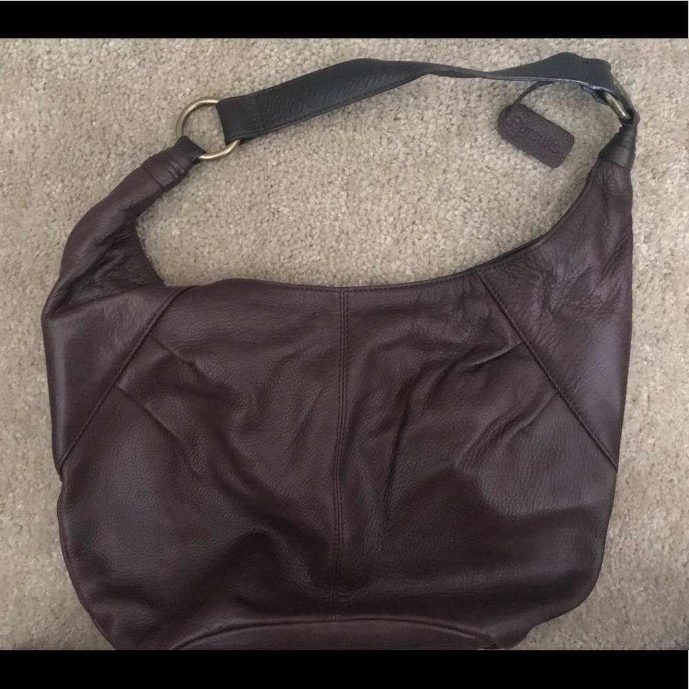 Pursuits dark brown purse